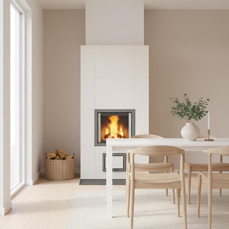 NunnaUunin Blanka Ceramic on verhoitu vaalealla keraamisella laatalla.